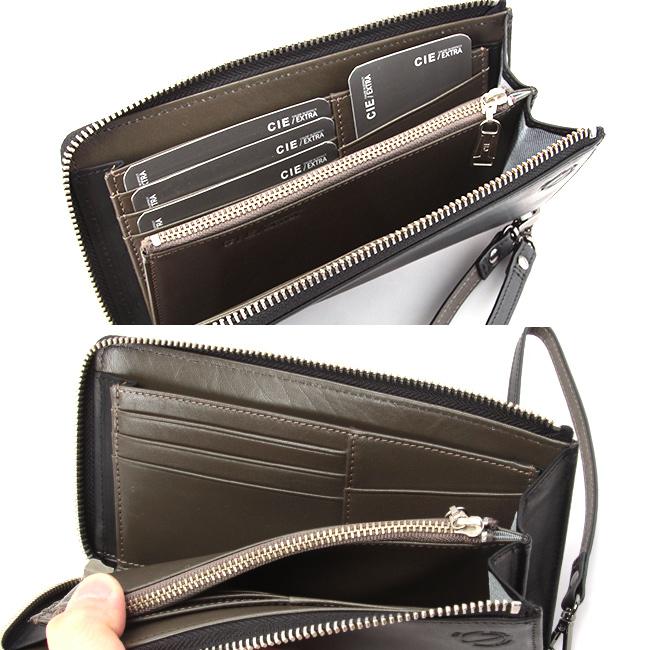 最大51% 3/3限定 CIE シー エクストラ 財布 長財布 L字ファスナー 本革 脱着可能ストラップ付き CIE EXTRA 032171 在庫限り | CIE | 11