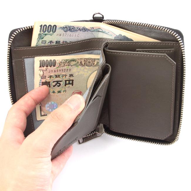 CIE シー エクストラ 二つ折り財布 本革 ミドル財布 ミドルウォレット ラウンドファスナー ボックス型 小銭入れ CIE EXTRA 032172 在庫限り | CIE | 14