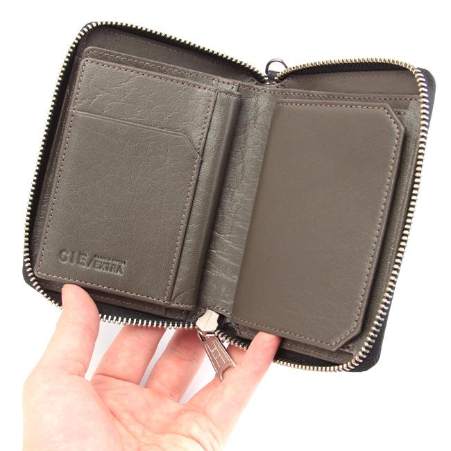 CIE シー エクストラ 二つ折り財布 本革 ミドル財布 ミドルウォレット ラウンドファスナー ボックス型 小銭入れ CIE EXTRA 032172 在庫限り | CIE | 09