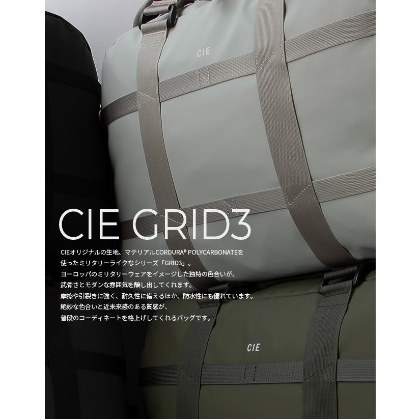 最大51% 9/15限定 CIE シー ボストンバッグ メンズ レディース ブランド ダッフルバッグ 防水 撥水 日本製 旅行 黒 34L 2WAY A4 B4 グリッド3 032205 | CIE | 05