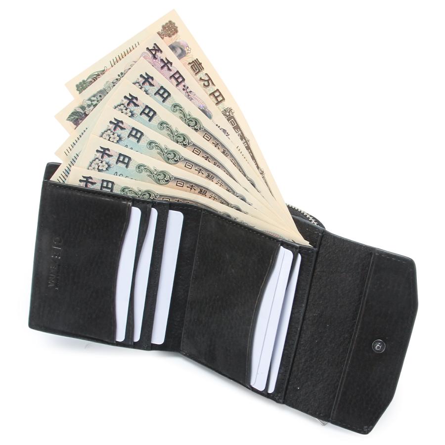 最大50% 9/6限定 CIE / EXTRA フォーク 二つ折り財布 ミニ財布 ミニウォレット メンズ レディース ブランド レザー 本革 シーエクストラ FOLK 032259 | CIE | 07