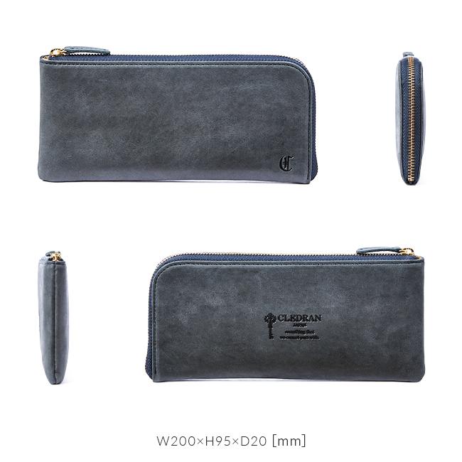クレドラン 財布 長財布 レディース ブランド 本革 日本製 薄型 薄い財布 レザー L字ファスナー CLEDRAN グランディ CL3126 在庫限り | CLEDRAN | 07