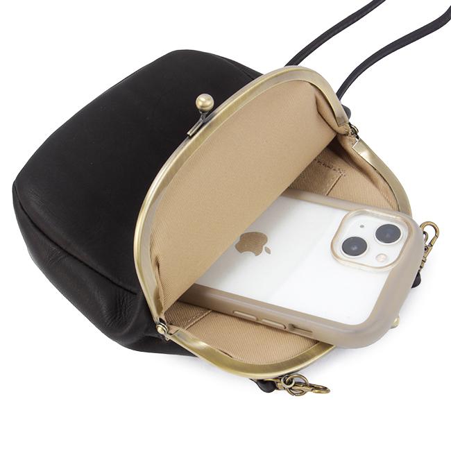 クレドラン ショルダーバッグ スマホポーチ レディース ブランド がま口 本革 軽量 日本製 レザー アンファ CLEDRAN ENFA CL3595 在庫限り | CLEDRAN | 11