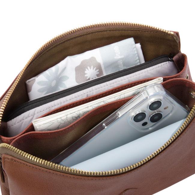 最大50% 3/25限定 クレドラン ショルダーバッグ サコッシュ レディース ブランド レザー 本革 軽量 日本製 薄型 薄マチ 斜めがけ B6 ガレ CLEDRAN GALE CL3629 | CLEDRAN | 10