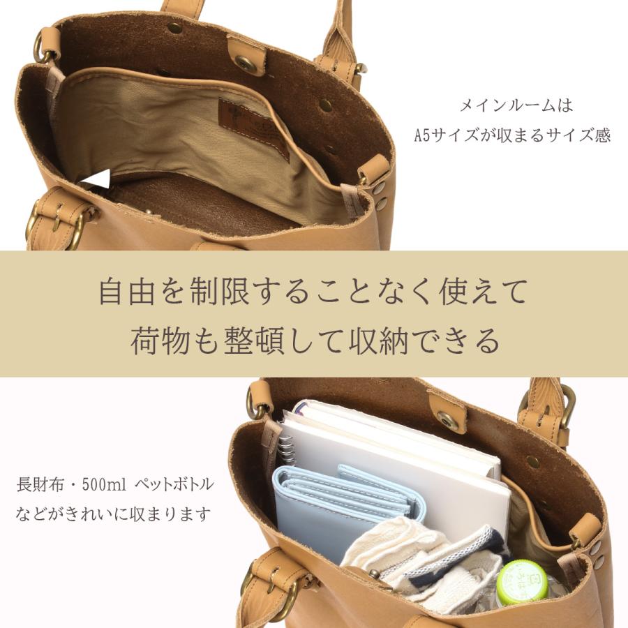 クレドラン トートバッグ レディース ブランド レザー 本革 軽量 日本製 小さめ 斜めがけ A5 2WAY ショルダー フール CLEDRAN HEURE CL3735 | CLEDRAN | 09