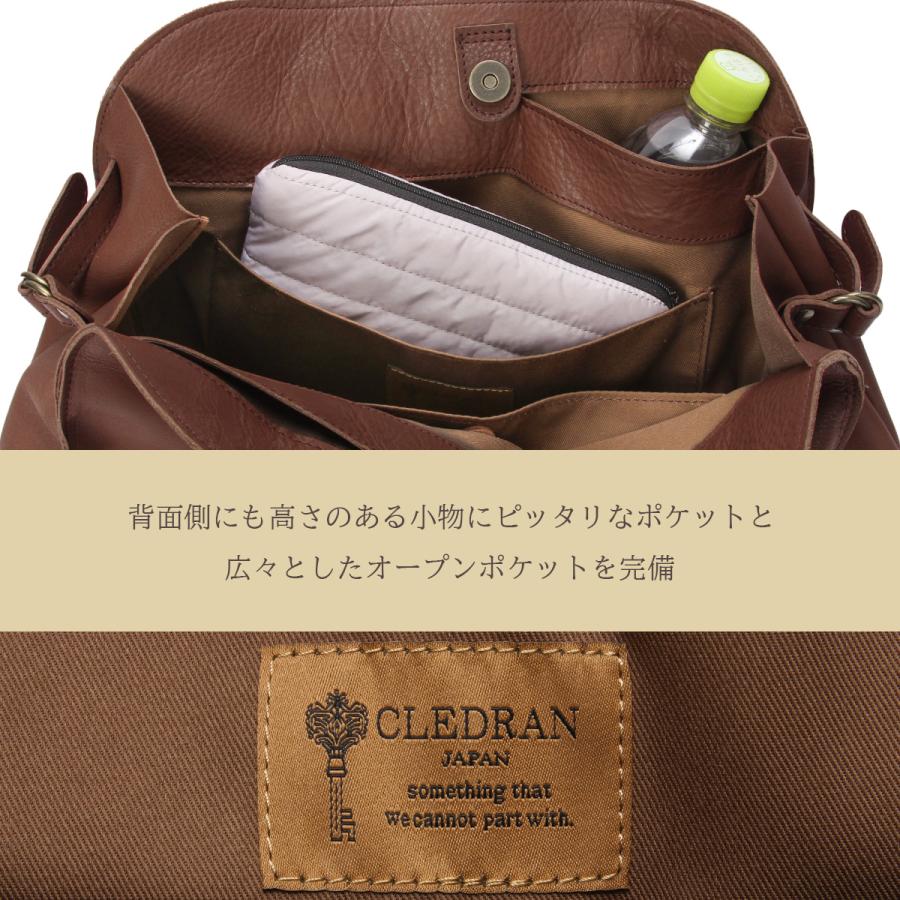 最大41% 5/5限定 クレドラン トートバッグ ボストンバッグ レディース ブランド レザー 本革 大容量 軽量 日本製 肩掛け 大きめ A4 ガレ CLEDRAN GALE CL3748 | CLEDRAN | 11