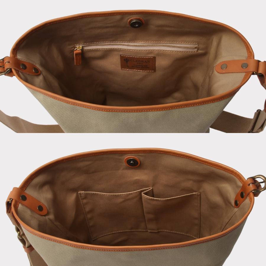 最大50% 3/25限定 クレドラン グラン ショルダーバッグ レディース キャンバス 縦型 A4 CLEDRAN GRAN CL3858 在庫限り | CLEDRAN | 13