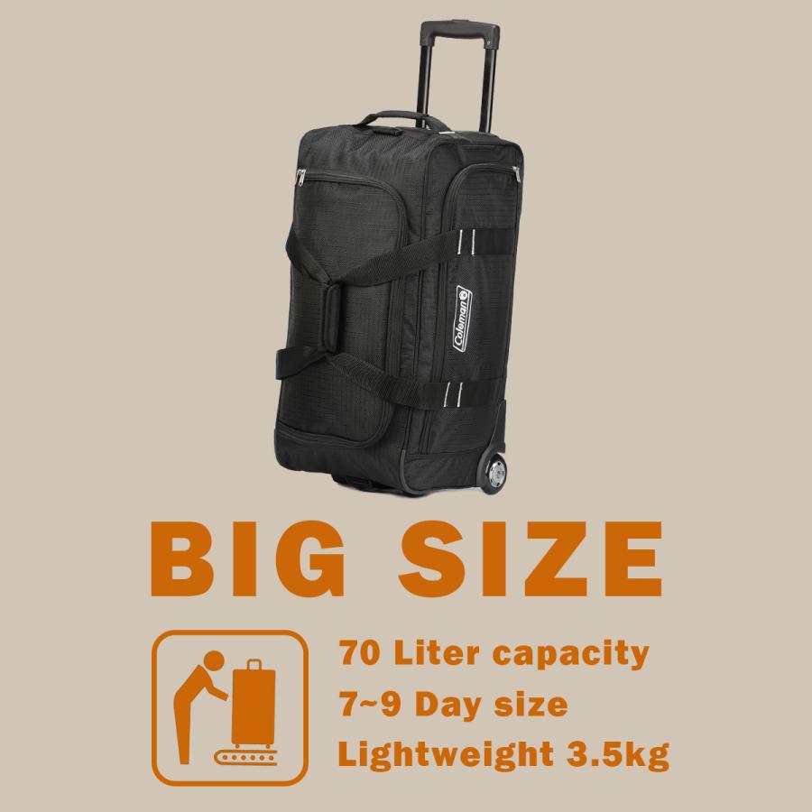 最大51% 3/3限定 コールマン ボストンキャリー 70L 3WAY キャリーバッグ ボストンバッグ ショルダー coleman 01411 | Coleman | 04