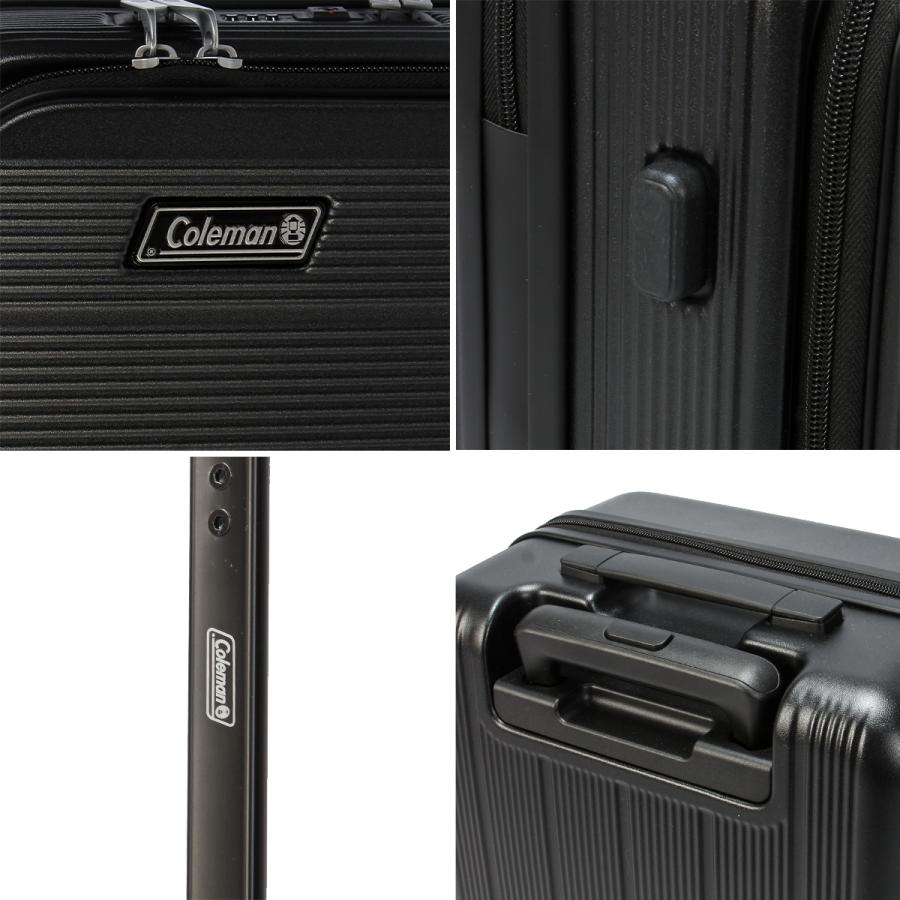 最大50% 9/6限定 コールマン スーツケース 機内持ち込み Sサイズ SS 37L 軽量 小型 小さめ フロントオープン 4輪 双輪 キャリーケース Coleman 60005 | Coleman | 19