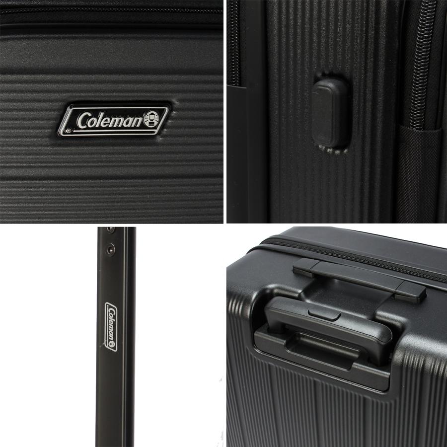 最大55% 1/30から コールマン スーツケース Mサイズ 60L 軽量 中型 フロントオープン 4輪 双輪 キャリーケース キャリーバッグ Coleman 60006 | Coleman | 19