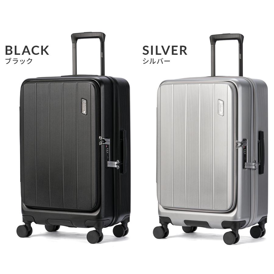 最大55% 1/30から コールマン スーツケース Mサイズ 60L 軽量 中型 フロントオープン 4輪 双輪 キャリーケース キャリーバッグ Coleman 60006 | Coleman | 05