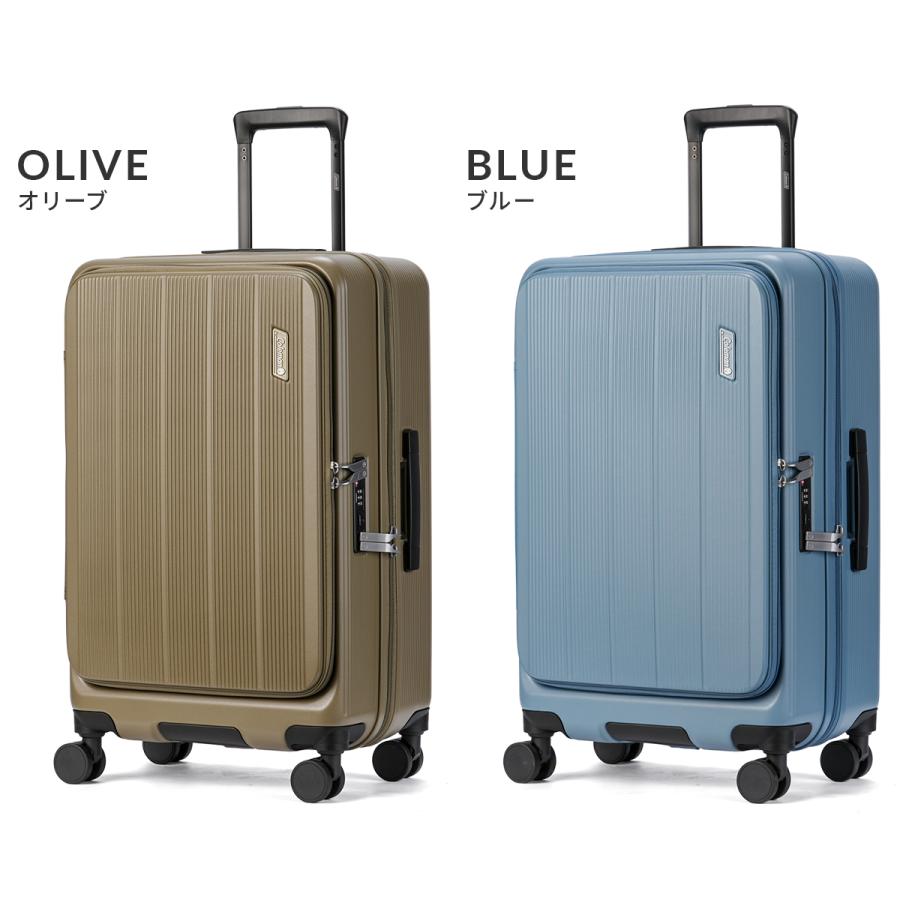 最大55% 1/30から コールマン スーツケース Mサイズ 60L 軽量 中型 フロントオープン 4輪 双輪 キャリーケース キャリーバッグ Coleman 60006 | Coleman | 06