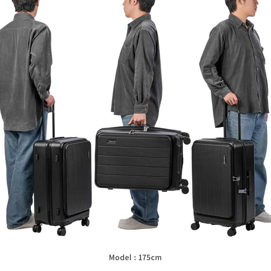 最大55% 1/30から コールマン スーツケース Mサイズ 60L 軽量 中型 フロントオープン 4輪 双輪 キャリーケース キャリーバッグ Coleman 60006 | Coleman | 08