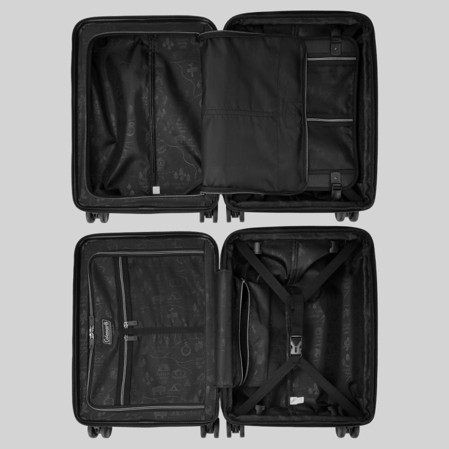 最大50% 10/18限定 コールマン スーツケース Sサイズ 機内持ち込み 38L/46L 軽量 拡張機能 ストッパー キャリーバッグ アルマイト2 Coleman ALMITE 2 60014 | Coleman | 15