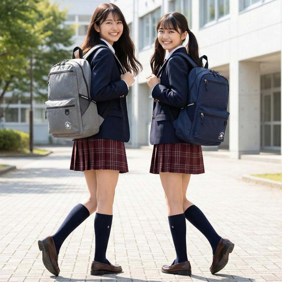 最大44% 8/2まで コンバース リュック 23L 通学 男子 女子 女子高生 高校生 通学リュック スクールリュック スクールバッグ スリムロゴ Converse 20072 | CONVERSE | 07