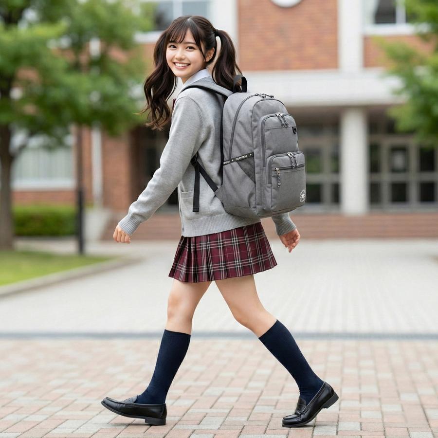 最大42% 8/30限定 コンバース リュック 30L 通学 男子 女子 女子高生 高校生 大容量 通学リュック スクールリュック スクールバッグ スリムロゴ Converse 20073 | CONVERSE | 06