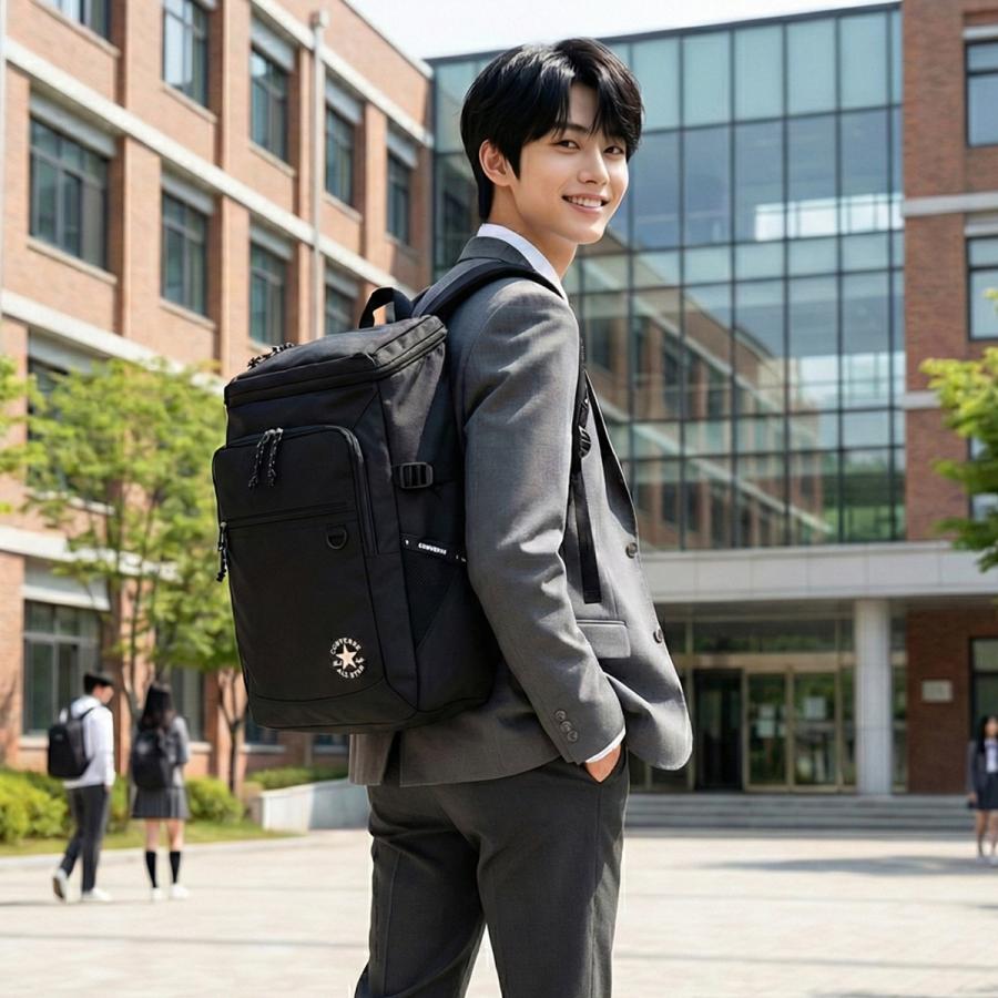 最大42% 4/22限定 コンバース リュック 30L 通学 男子 女子 女子高生 高校生 通学リュック スクールリュック スクールバッグ ボックス型 ジョイ Converse 20074 | CONVERSE | 05