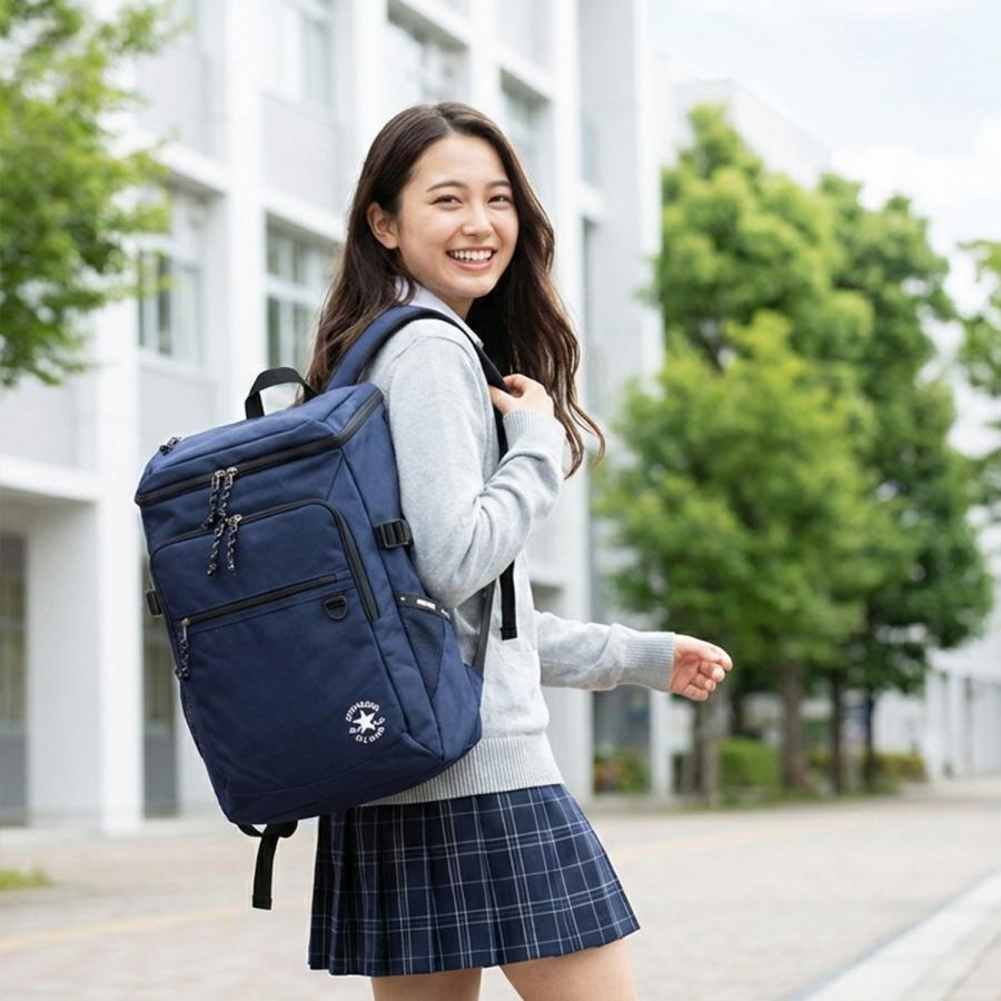 最大44% 3/22まで コンバース リュック 30L 通学 男子 女子 女子高生 高校生 通学リュック スクールリュック スクールバッグ ボックス型 ジョイ Converse 20074 | CONVERSE | 06