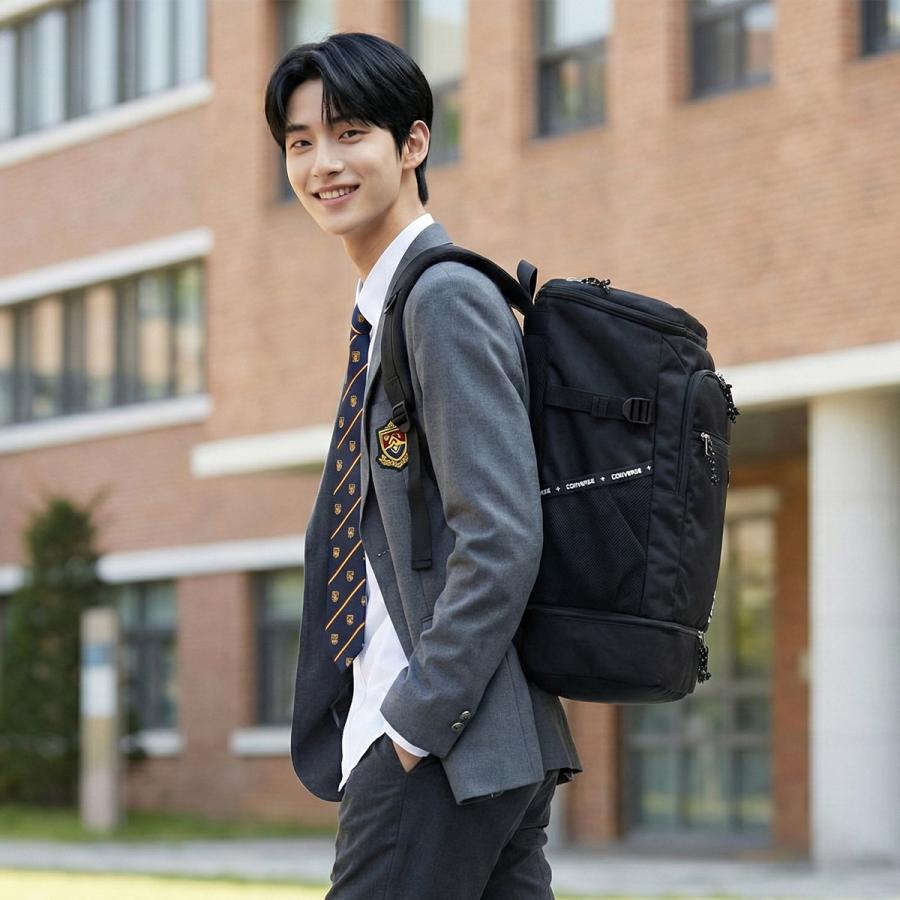 最大51% 3/3限定 コンバース リュック 33L 通学 男子 女子 女子高生 高校生 通学リュック スクールリュック スクールバッグ スリムロゴ Converse 20075 | CONVERSE | 03