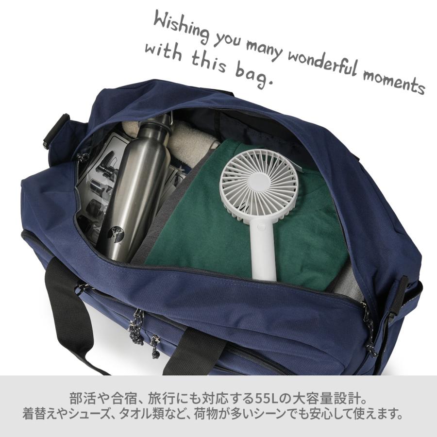 最大51% 3/11限定 コンバース ボストンバッグ 55L 修学旅行 林間学校 小学校 中学生 高校生 女子 男子 大容量 軽量 撥水 2WAY Converse SLIM TAPE LOGO 20076 | CONVERSE | 12