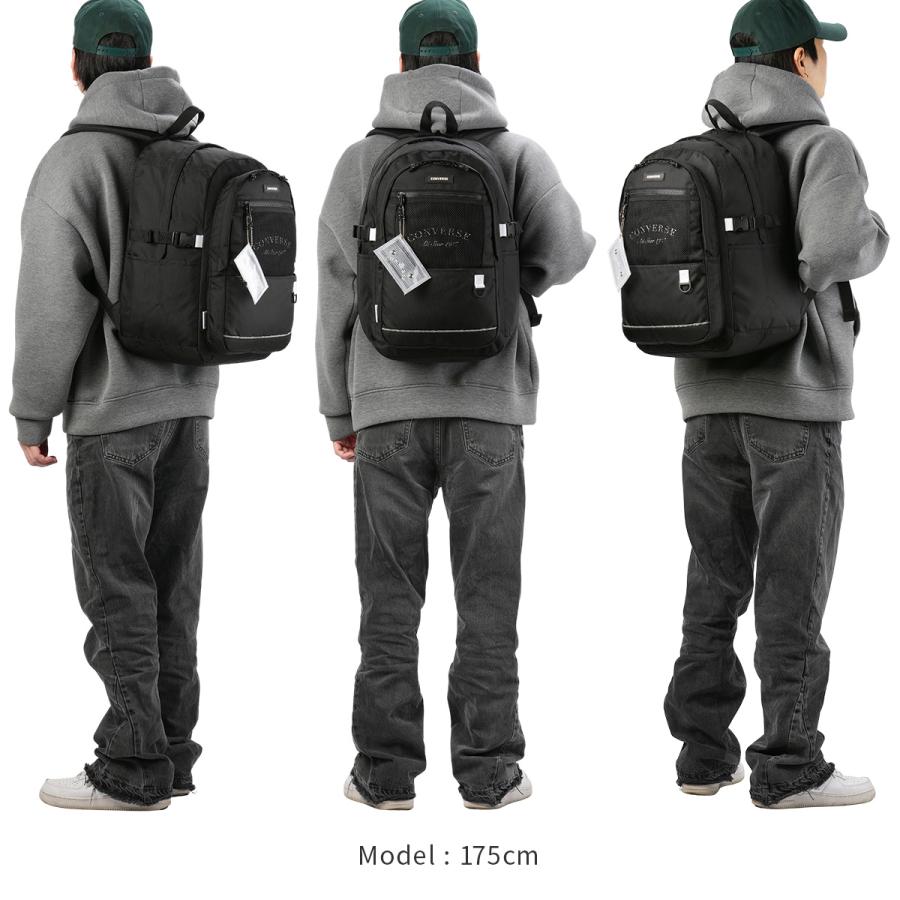 最大41% 12/25限定 2025年モデル コンバース リュック 30L 新作 大容量 軽量 撥水 男子 女子 中学生 高校生 黒 通学 部活 大きめ A4 B4 プレイ CONVERSE 20099 | CONVERSE | 08