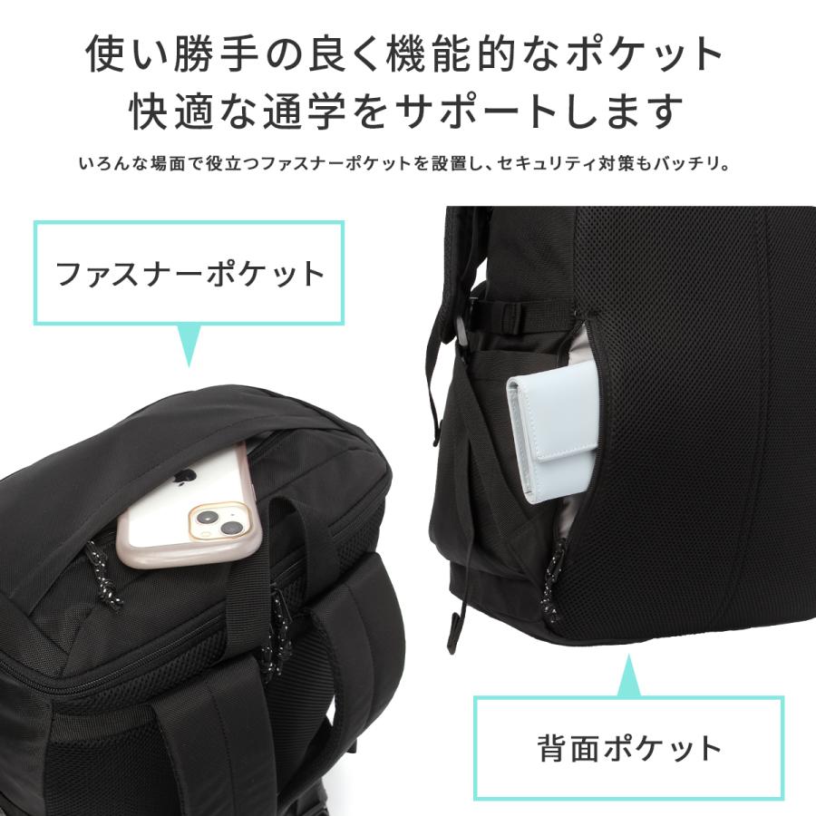 最大51% 2/8限定  コンバース リュック 30L 新作 大容量 軽量 撥水 男子 女子 中学生 高校生 黒 通学 スクエア ボックス型 スクールバッグ 20100 | CONVERSE | 15
