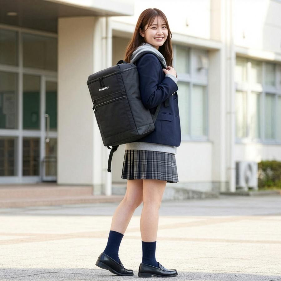 最大51% 2/8限定  コンバース コネクト リュック 30L 通学 男子 女子 高校生 中学生 大容量 通学リュック スクエア CONVERSE 20105 | CONVERSE | 05