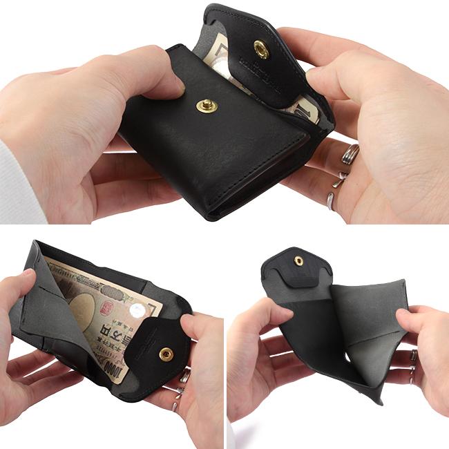 クランプ ミニ財布 三つ折り財布 ミニウォレット メンズ レディース コンパクト プレゼント レザー 本革 池之端銀革店 CR-170 | cramp | 16