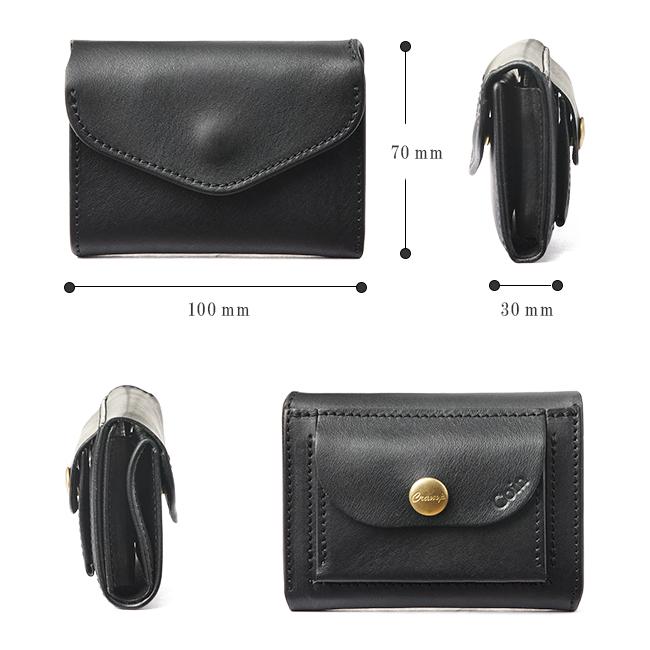 クランプ ミニ財布 三つ折り財布 ミニウォレット メンズ レディース コンパクト プレゼント レザー 本革 池之端銀革店 CR-170 | cramp | 10