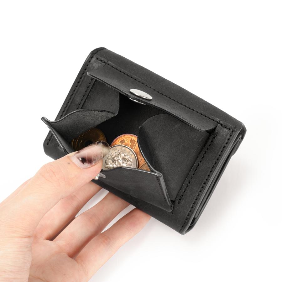 クランプ 二つ折り財布 ミニ財布 メンズ ブランド レザー 本革 日本製 軽量 イタリアンヌバックレザー コンパクトウォレット Cramp Cr-170PB | cramp | 17