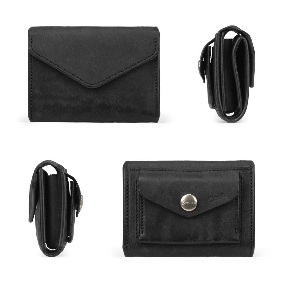 最大51% 3/13まで クランプ 二つ折り財布 ミニ財布 メンズ ブランド レザー 本革 日本製 軽量 イタリアンヌバックレザー コンパクトウォレット Cramp Cr-170PB | cramp | 07