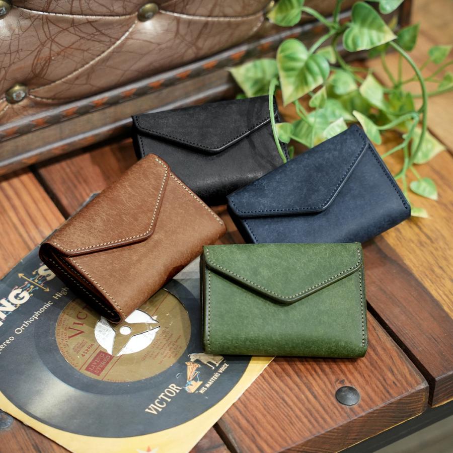 クランプ 二つ折り財布 ミニ財布 メンズ ブランド レザー 本革 日本製 軽量 イタリアンヌバックレザー コンパクトウォレット Cramp Cr-170PB | cramp | 09