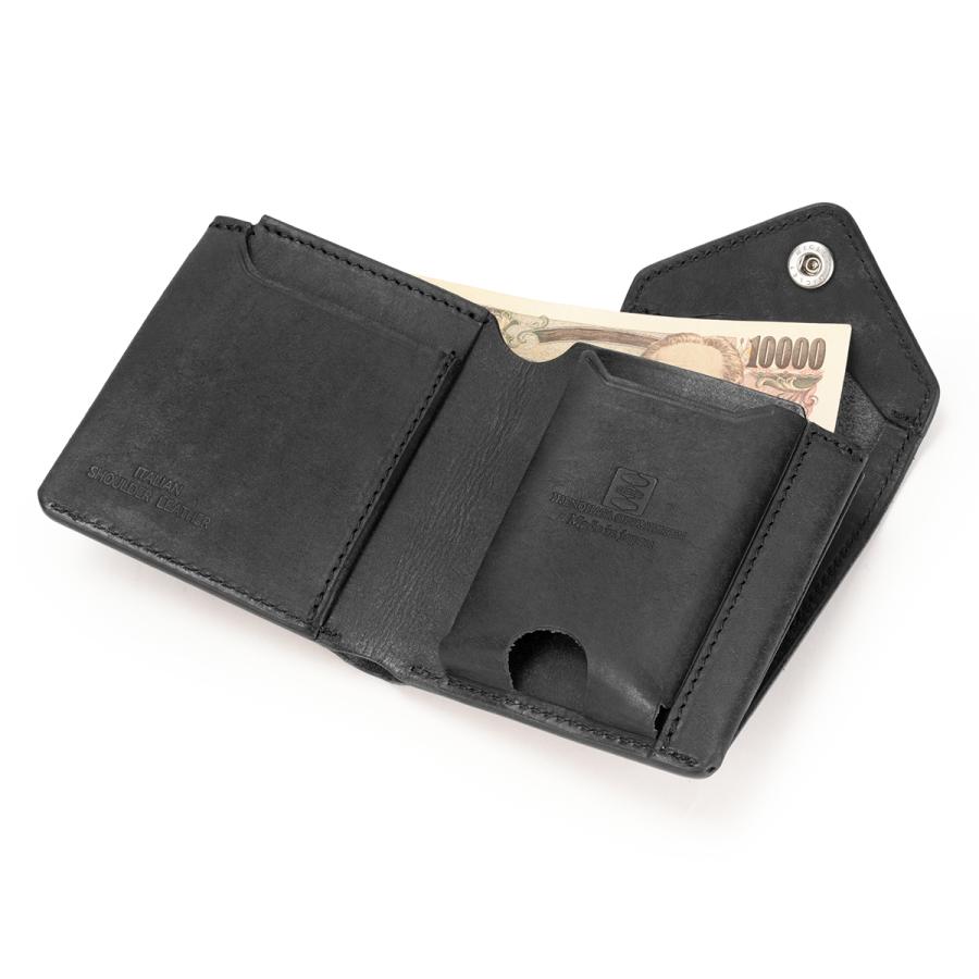 最大51% 3/13まで クランプ 二つ折り財布 ミニ財布 メンズ ブランド レザー 本革 日本製 軽量 コンパクト ギャルソンスリムウォレット Cramp Cr-175PB | cramp | 14