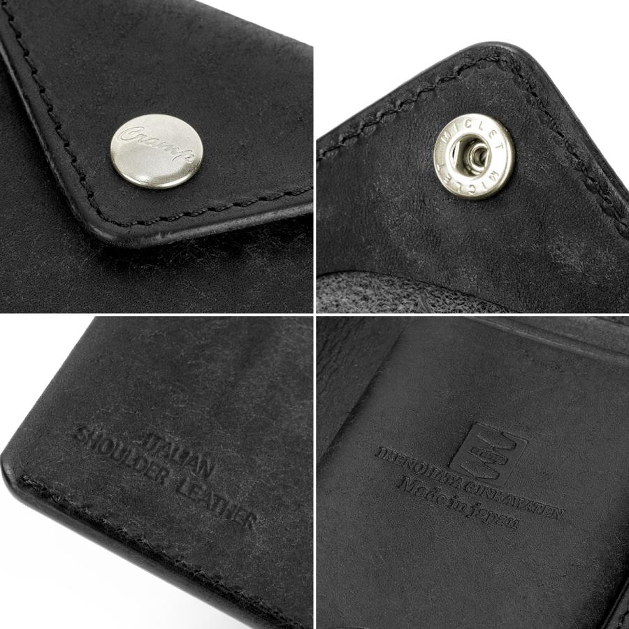 最大50% 9/6限定 クランプ 二つ折り財布 ミニ財布 メンズ ブランド レザー 本革 日本製 軽量 コンパクト ギャルソンスリムウォレット Cramp Cr-175PB | cramp | 19
