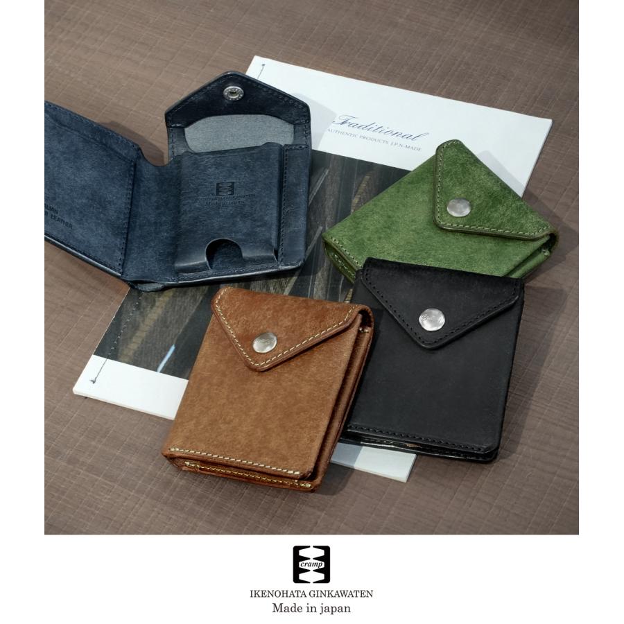 最大50% 9/6限定 クランプ 二つ折り財布 ミニ財布 メンズ ブランド レザー 本革 日本製 軽量 コンパクト ギャルソンスリムウォレット Cramp Cr-175PB | cramp | 05