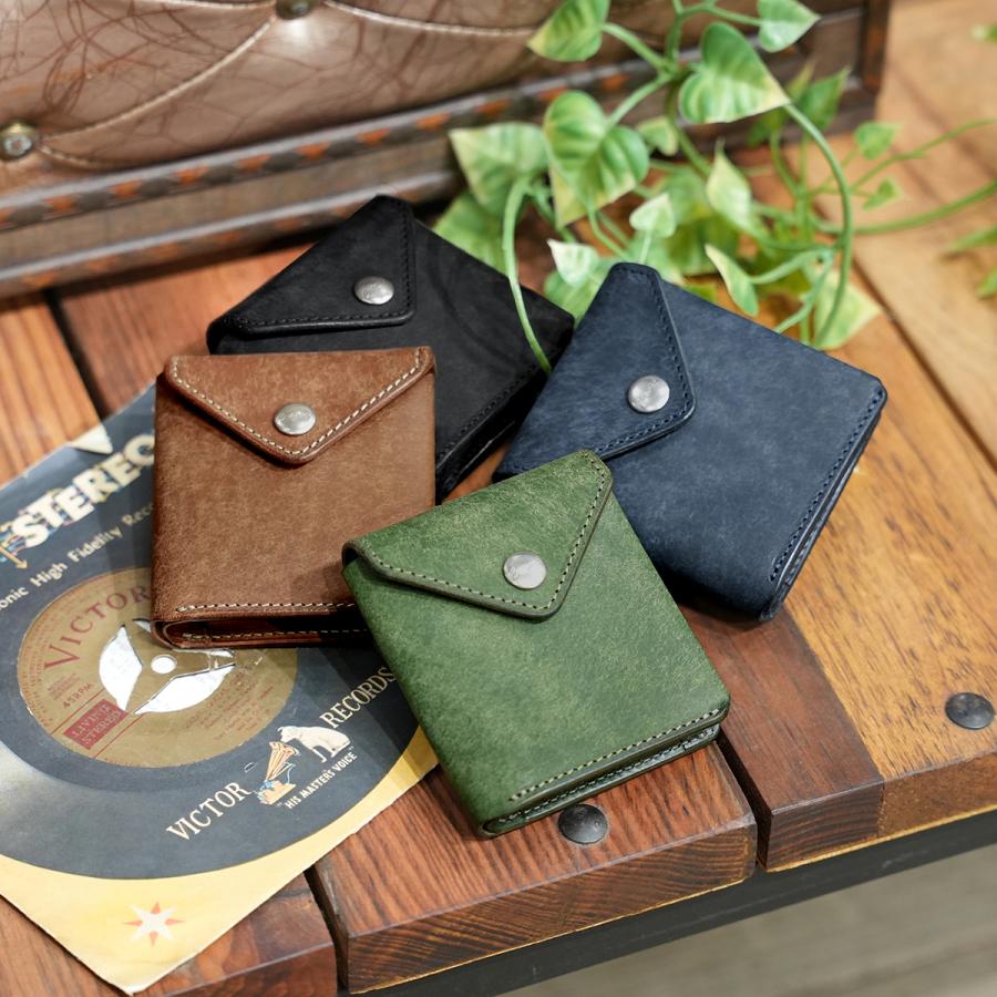 最大51% 2/8限定 クランプ 二つ折り財布 ミニ財布 メンズ ブランド レザー 本革 日本製 軽量 コンパクト ギャルソンスリムウォレット Cramp Cr-175PB | cramp | 09