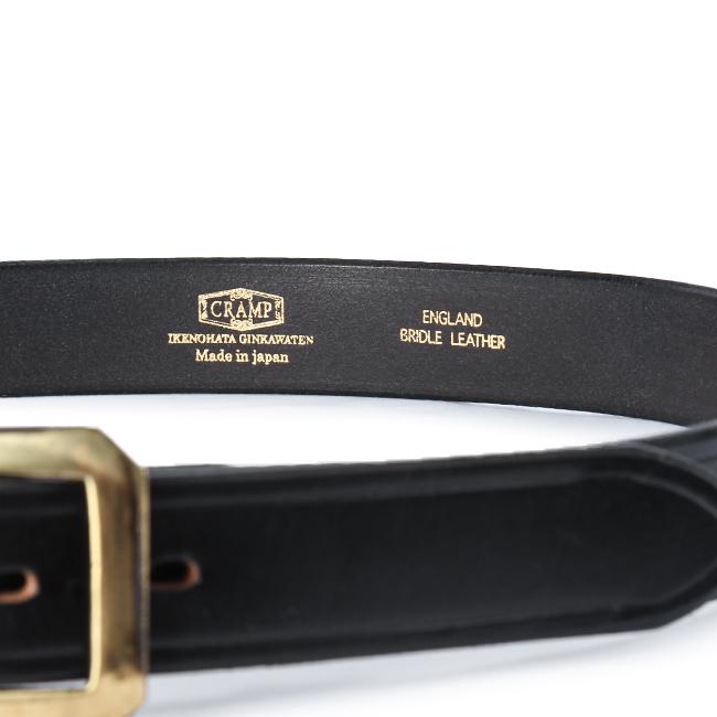 クランプ ベルト メンズ ブライドルレザー 本革 男性 日本製 幅32mm ビジネス カジュアル バックル 池之端銀革店 Cramp CR-218 在庫限り | cramp | 09