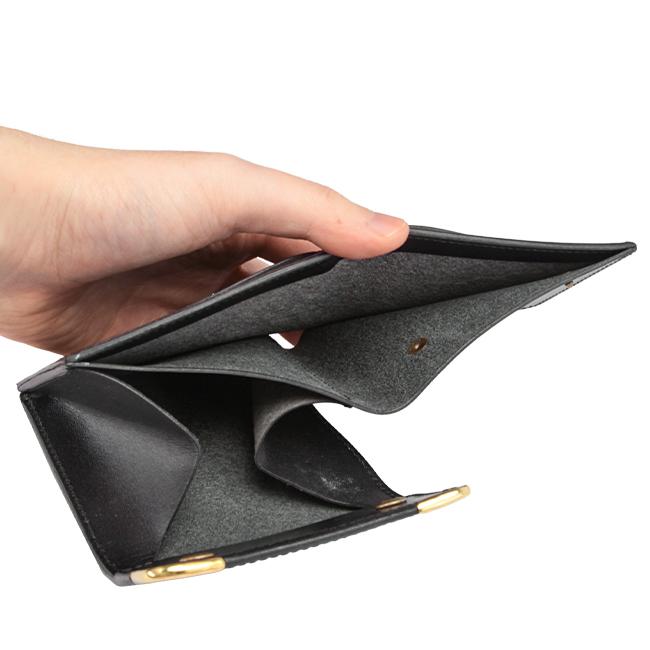 クランプ 財布 二つ折り財布 ミニ財布 ミニウォレット ブライドルレザー 本革 ボックス型 池之端銀革店 Cramp CR-915 | cramp | 12