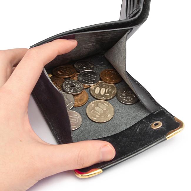 クランプ 財布 二つ折り財布 ミニ財布 ミニウォレット ブライドルレザー 本革 ボックス型 池之端銀革店 Cramp CR-915 | cramp | 13