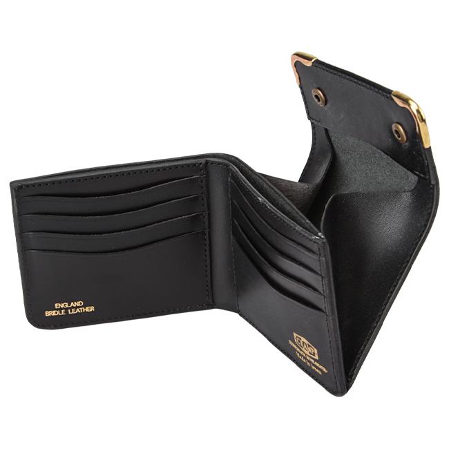 クランプ 財布 二つ折り財布 ミニ財布 ミニウォレット ブライドルレザー 本革 ボックス型 池之端銀革店 Cramp CR-915 | cramp | 14