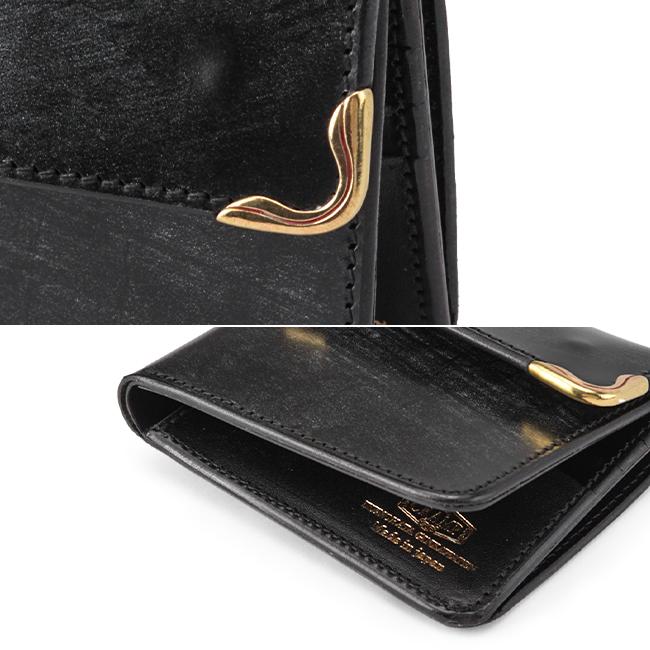 クランプ 財布 二つ折り財布 ミニ財布 ミニウォレット ブライドルレザー 本革 ボックス型 池之端銀革店 Cramp CR-915 | cramp | 18