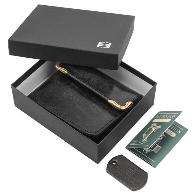 クランプ 財布 二つ折り財布 ミニ財布 ミニウォレット ブライドルレザー 本革 ボックス型 池之端銀革店 Cramp CR-915 | cramp | 19