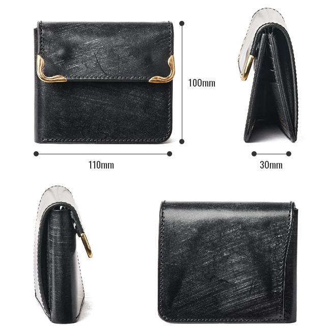 クランプ 財布 二つ折り財布 ミニ財布 ミニウォレット ブライドルレザー 本革 ボックス型 池之端銀革店 Cramp CR-915 | cramp | 07