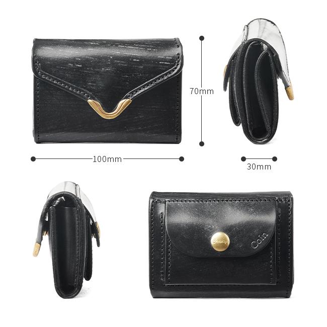 最大50% 10/20限定 クランプ 財布 三つ折り財布 ミニ財布 ミニウォレット メンズ レディース ブライドルレザー 本革 池之端銀革店 Cramp CR-920 | cramp | 08