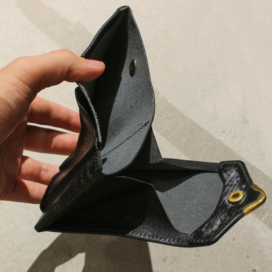 最大50% 9/27限定 クランプ 二つ折り財布 メンズ レディース ブランド UKブライドルレザー 本革 軽量 日本製 ミニ財布 Cramp UK Bridle Leather CR-928 | cramp | 16
