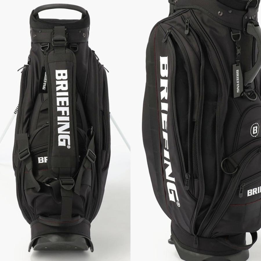 【新品未使用】BRIEFING GOLFスタンドバッグCR-10 黒 BRIEFING GOLF 最大51% 10/31まで ブリーフィング ゴルフ プロ