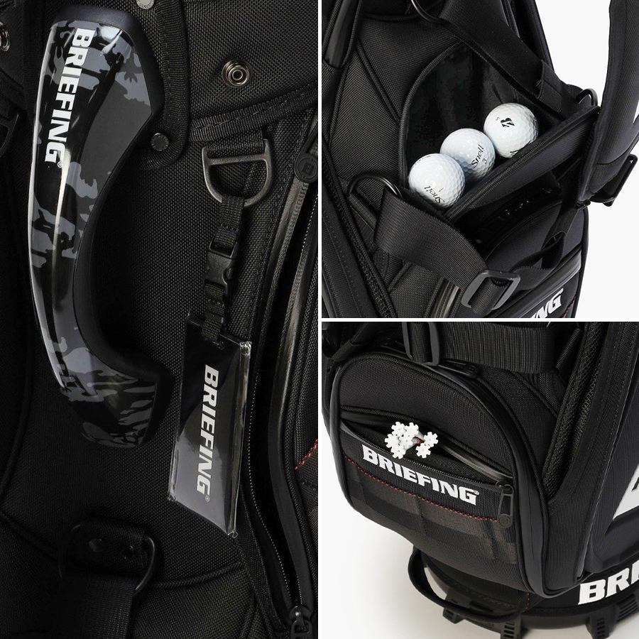美品　ブリーフィング　CR-3 キャディバッグ　プロモデル仕様 ブラック BRIEFING GOLF 最大51% 11/22限定 ブリーフィング ゴルフ キャディ