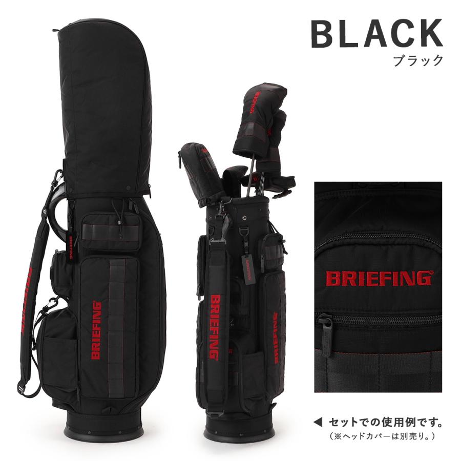 ラウンド未使用 BRIEFING キャディバッグ CR-6 ブラック BRIEFING GOLF 最大42%☆7/30まで 日本正規品 ブリーフィング
