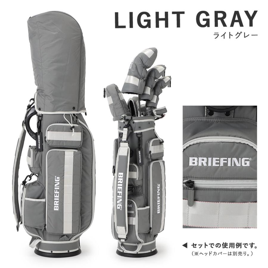 未使用)ブリーフィング ゴルフ キャディバッグ CR-6 #03 グレー BRIEFING GOLF（ブリーフィングゴルフ） ブリーフィング ゴルフ