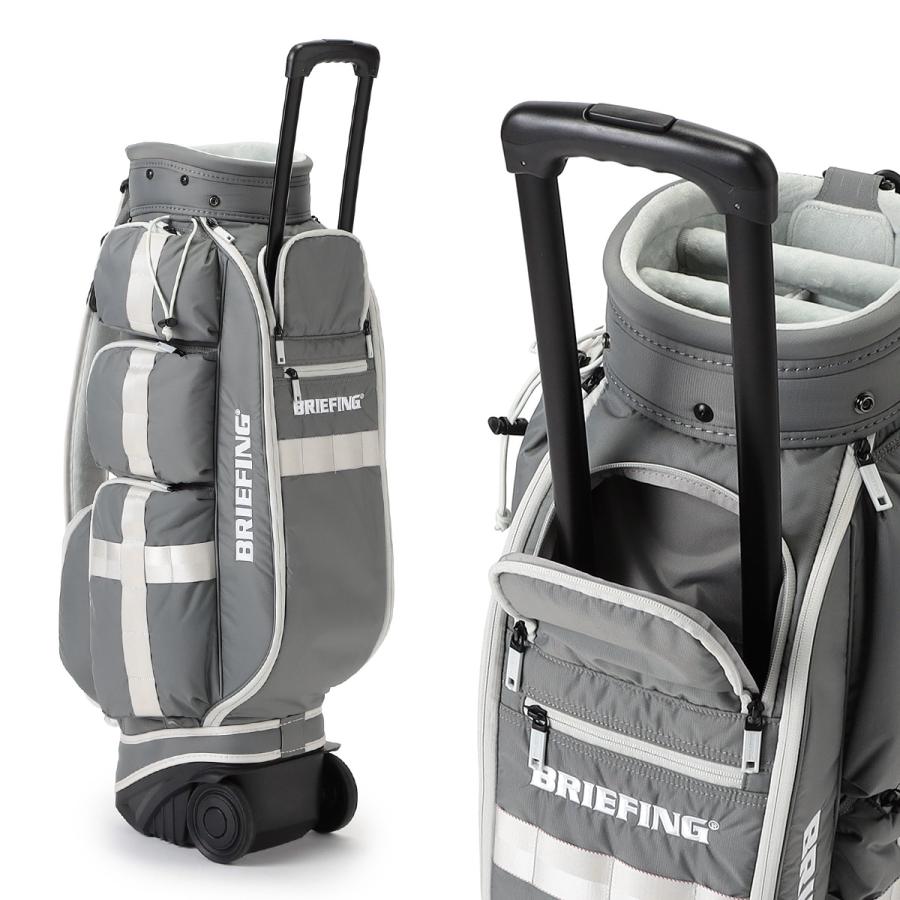 ふきグレー色新品）ブリーフィングゴルフキャディバッグCR-6キャスター付 BRIEFING GOLF（ブリーフィングゴルフ） 最大51% 7/17限定